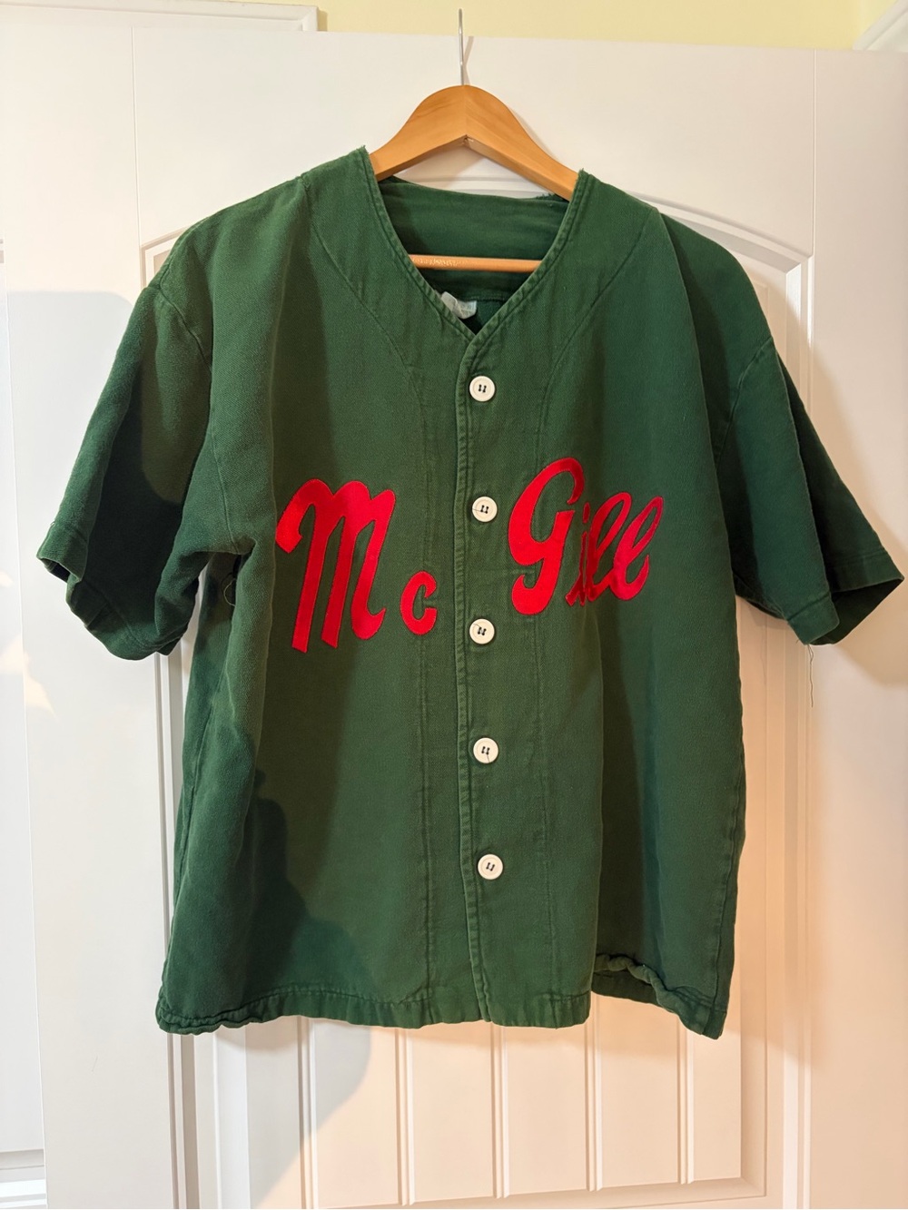 Vintage McGill University Baseball Jersey